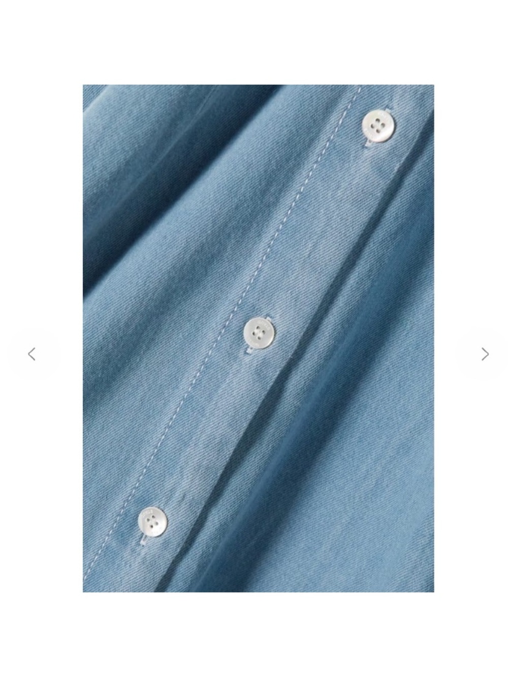 Staud Light Blue Button-Front Maxi Shirt Dress - Picture 5 of 11